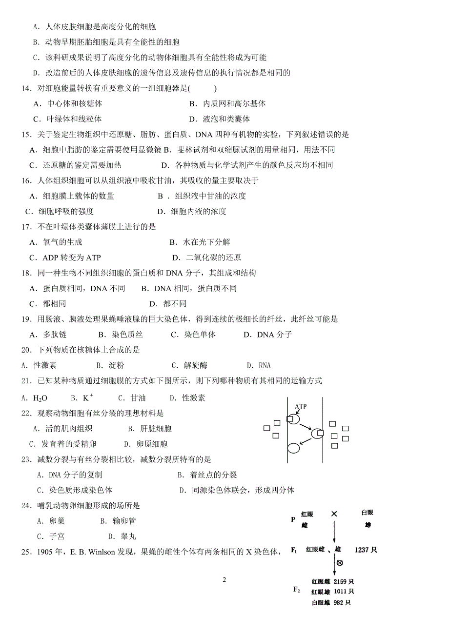 生物单元试题4.doc_第2页