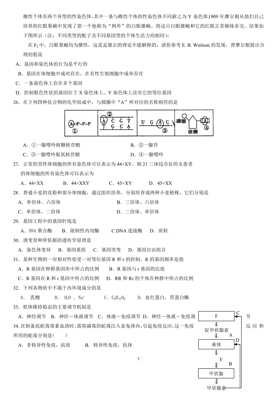 生物单元试题4.doc_第3页