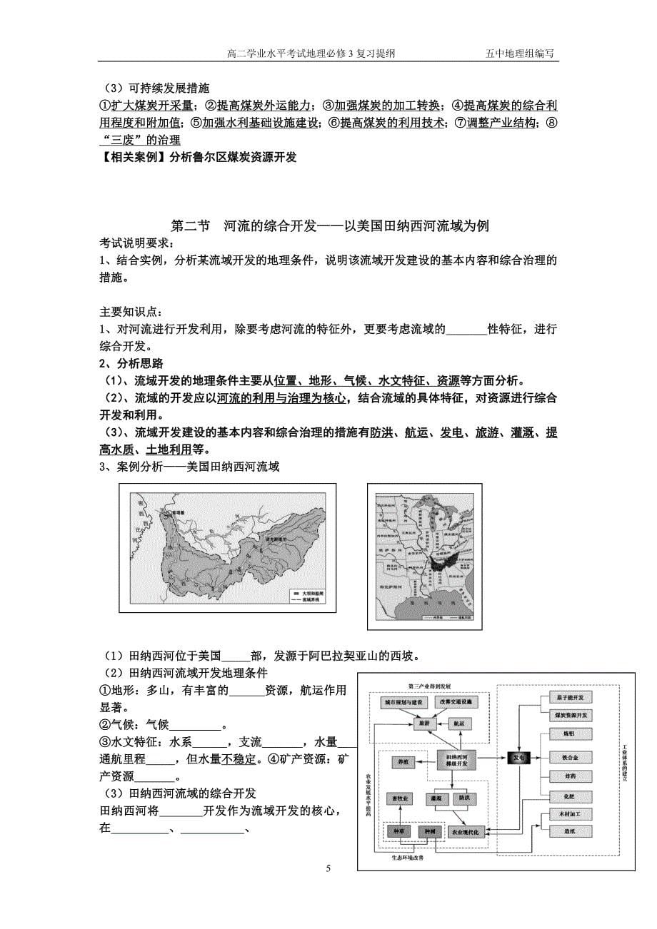 地理必修3复习提纲_第5页