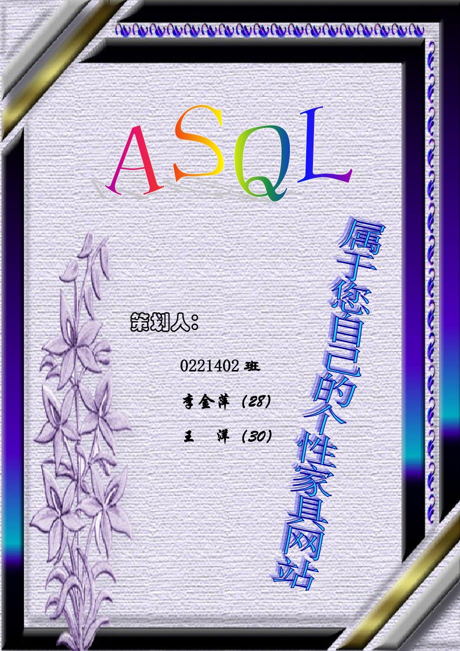 ASQL商业策划书_第1页