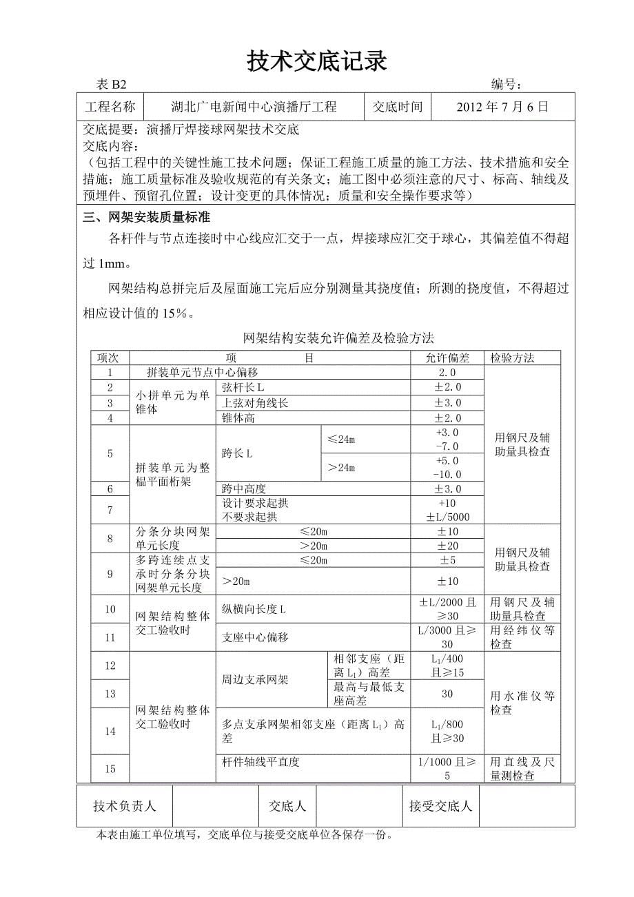 演播厅焊接球网架技术交底_第5页