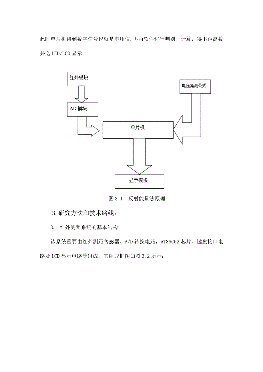 基于单片机的红外测距系统设计开题报告.doc_第4页