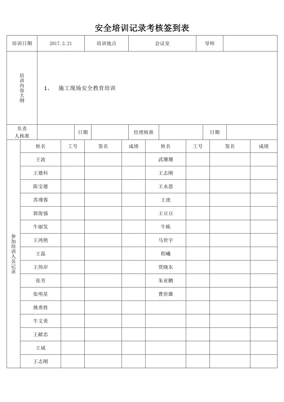 安全考核签到表.doc_第2页