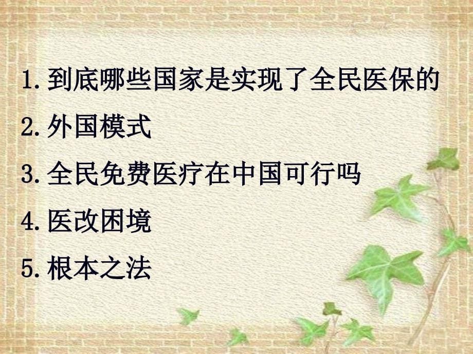 全民医疗ppt课件_第5页