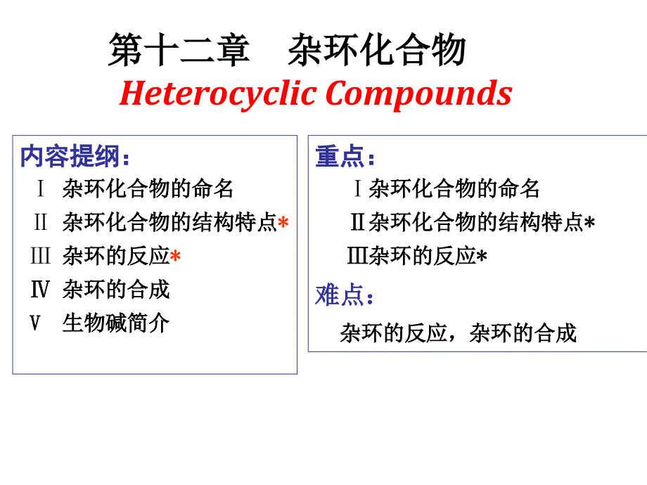 第12章杂环化合物_第1页