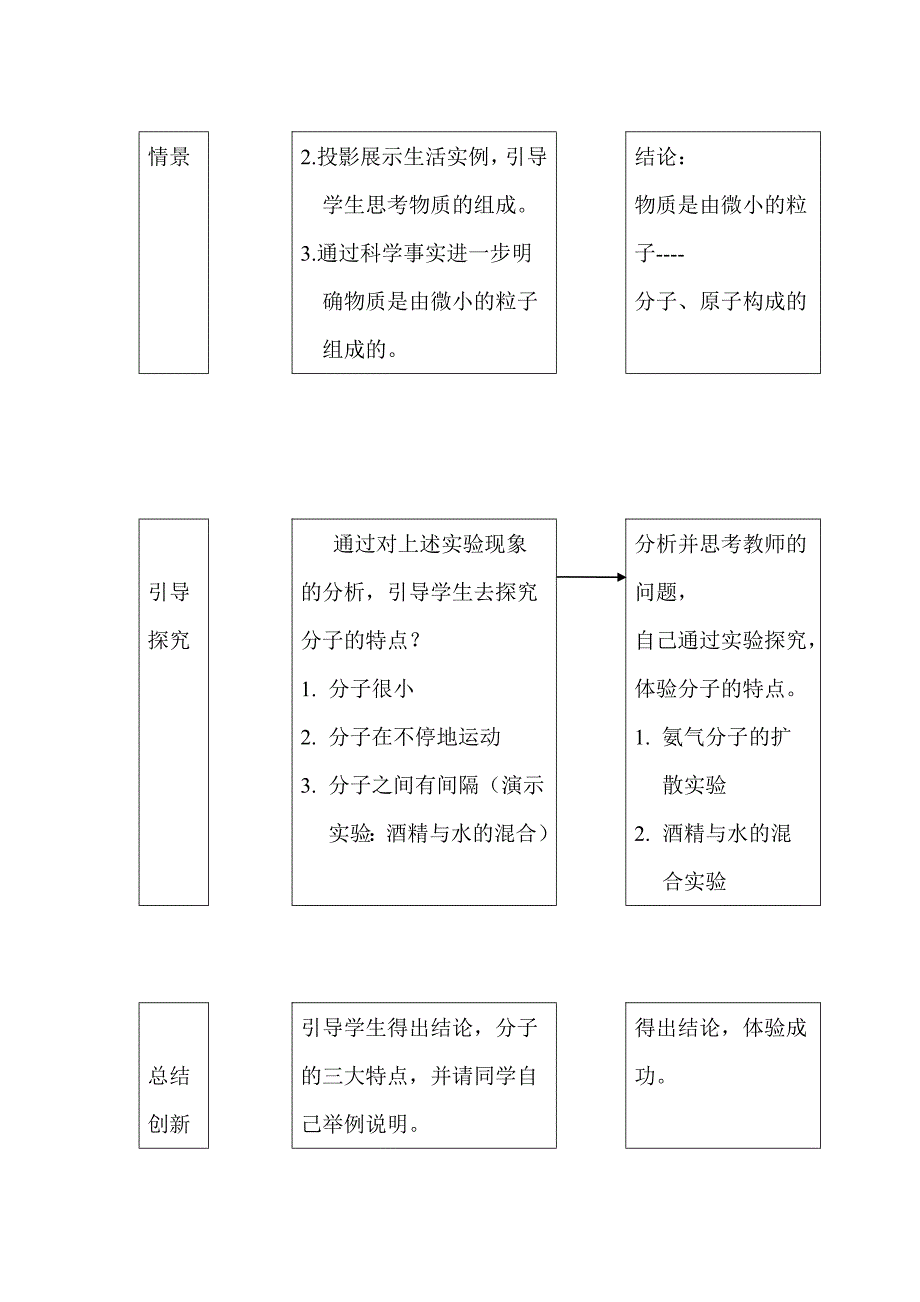 人教版初中化学九年级上册分子和原子设计案例_第4页