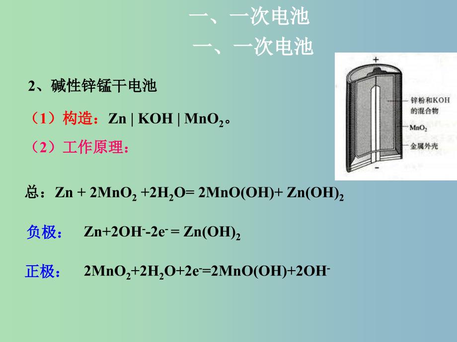 高中化学 第四章 电化学基础 第二节 化学电源课件 新人教版选修4.ppt_第4页