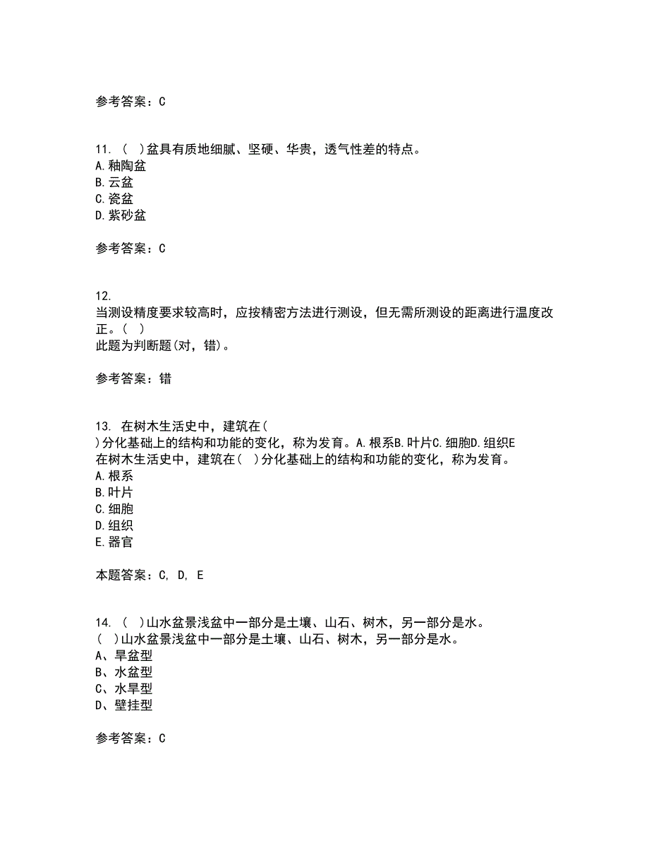 四川农业大学21春《盆景制作与鉴赏》离线作业1辅导答案24_第3页