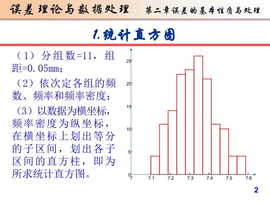 误差理论与数据处理课件第02章第1节随机误差_第2页