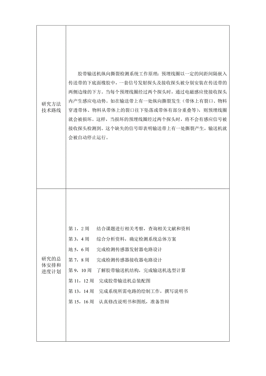 胶带输送机胶带纵向撕裂检测系统设计检测传感器及其处理电路设计开题报告.doc_第4页