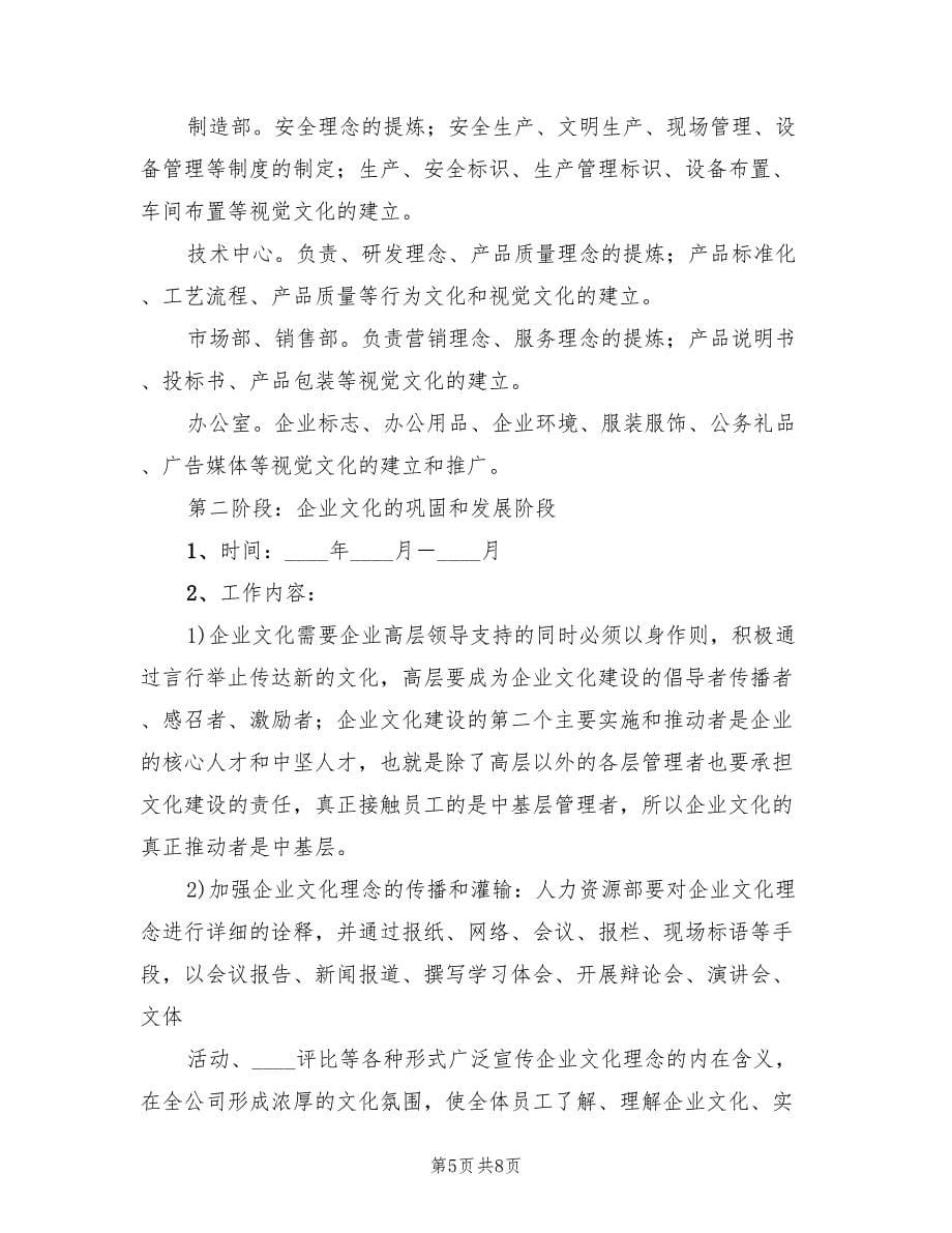 推进公司宣传工作和企业文化建设座谈会方案范本（二篇）_第5页