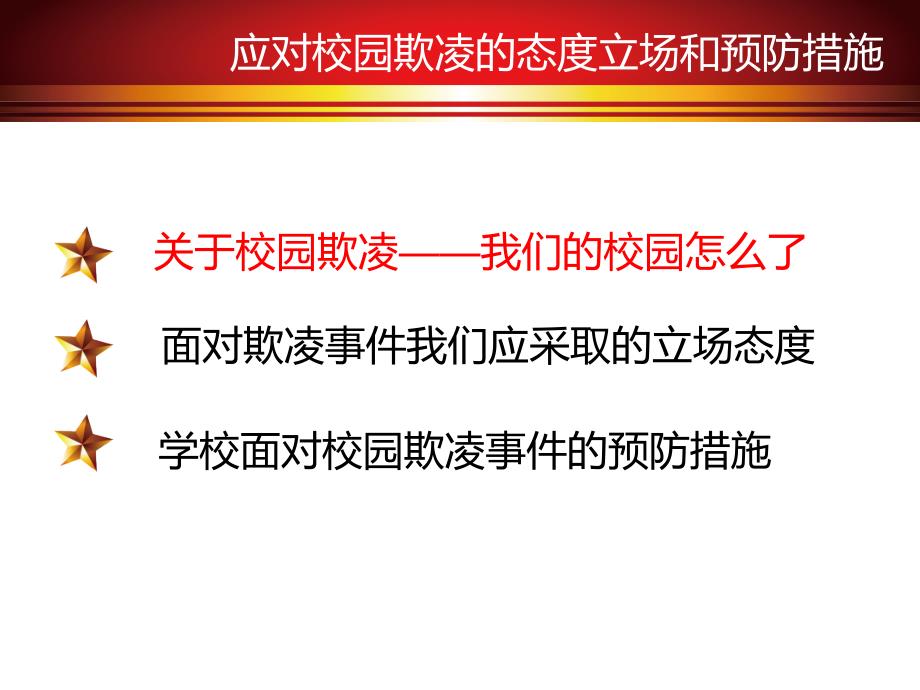 应对校园欺凌的态度立场和预防措施_第3页