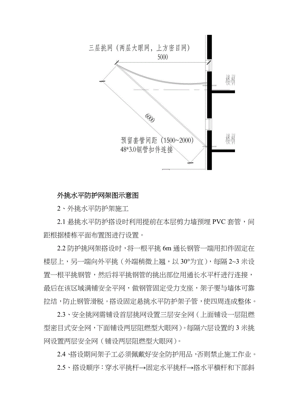 外脚手架水平挑网方案_第5页