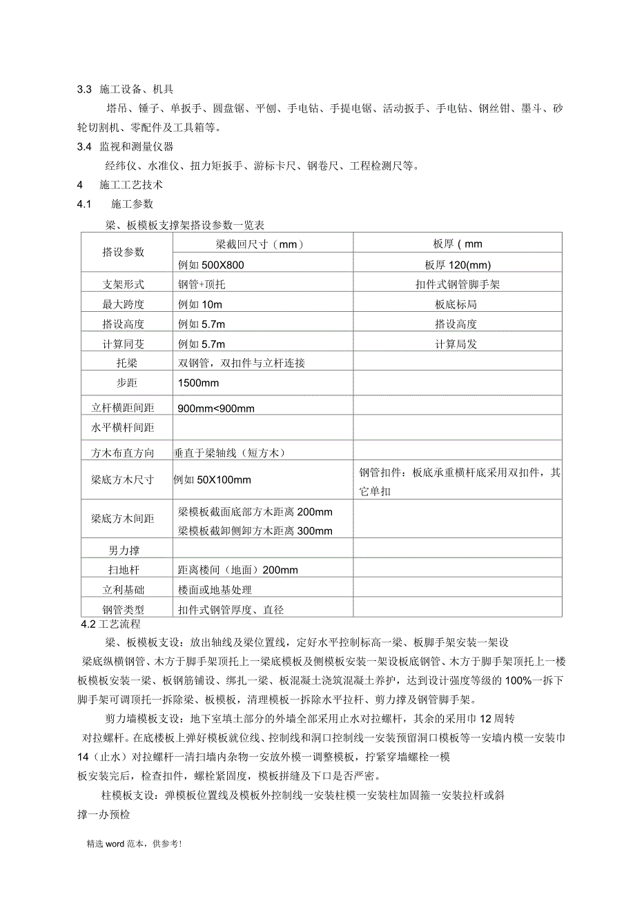 高支模模板支撑系统专项施工方案_第4页