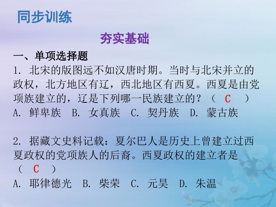 七年级历史下册 第二单元 辽宋夏金元时期：民族关系发展和社会变化 第7课 辽、西夏与北宋的并立课件 新人教版_第4页