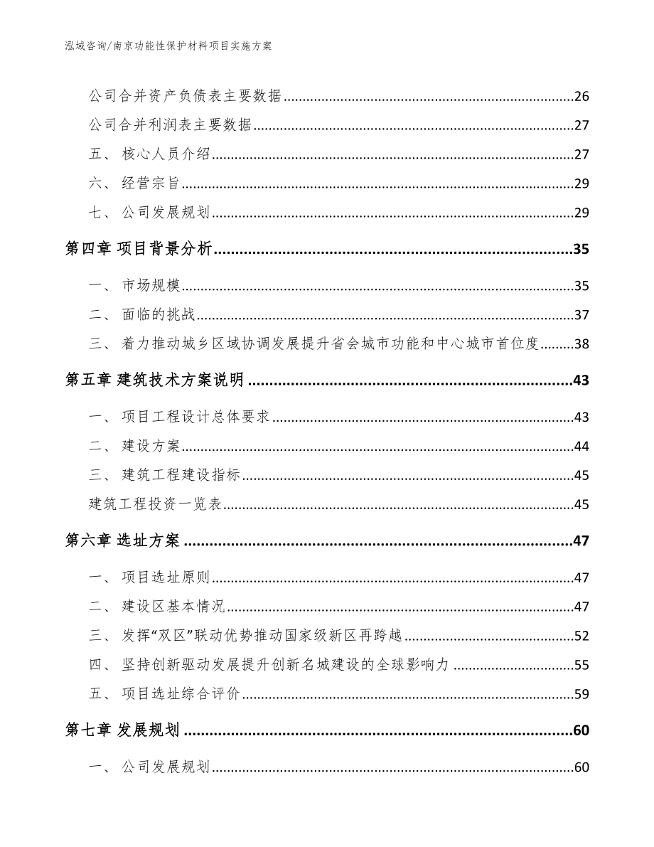 南京功能性保护材料项目实施方案（参考范文）_第2页