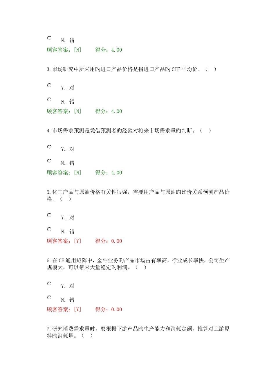 2022咨询工程师继续教育化工医药专业课程市场研究试题及答案_第5页