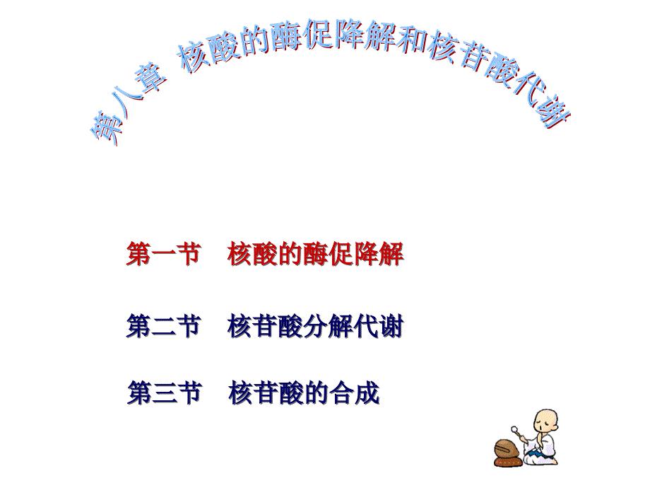 生物化学：第八章 核酸的酶促降解和核苷酸代谢
