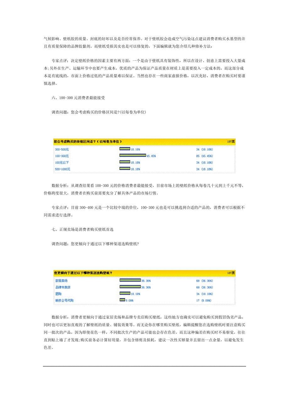 中国壁纸市场调查报告_第5页