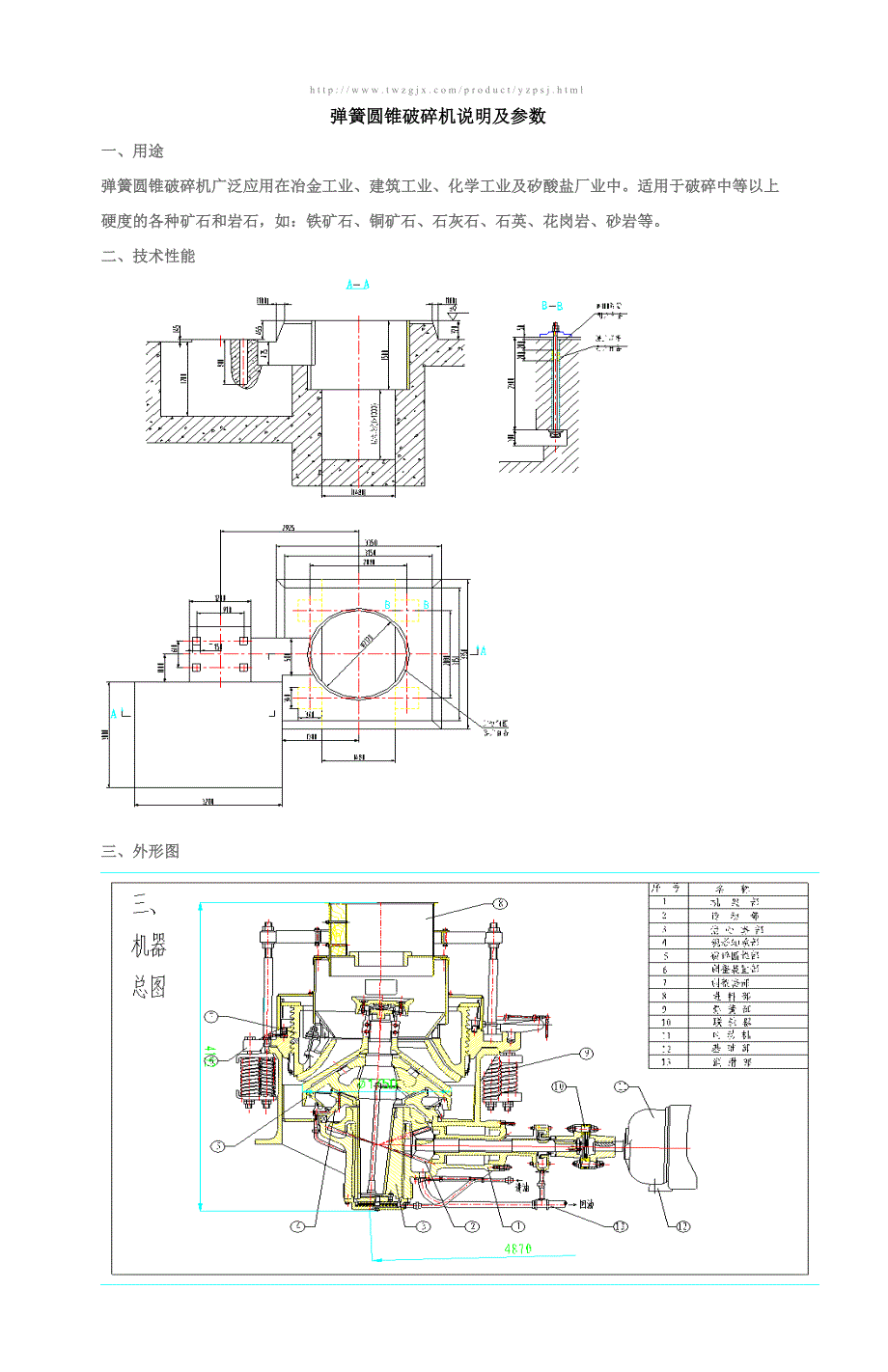 圆锥破碎机说明及参数.doc_第1页