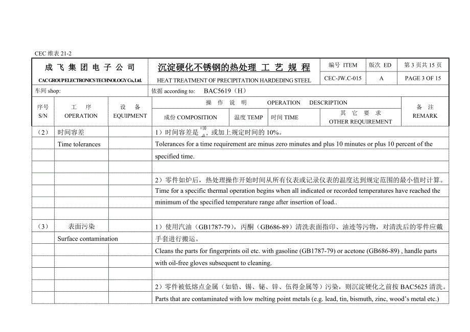 沉淀硬化不锈钢的热处理工艺规程_第3页