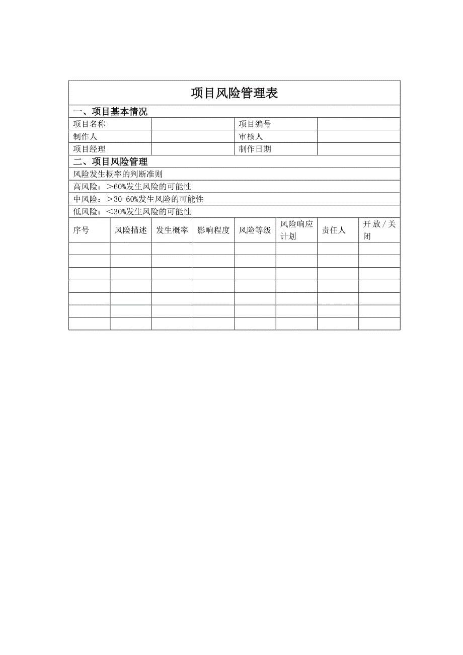 华为项目管理10大模板_第5页