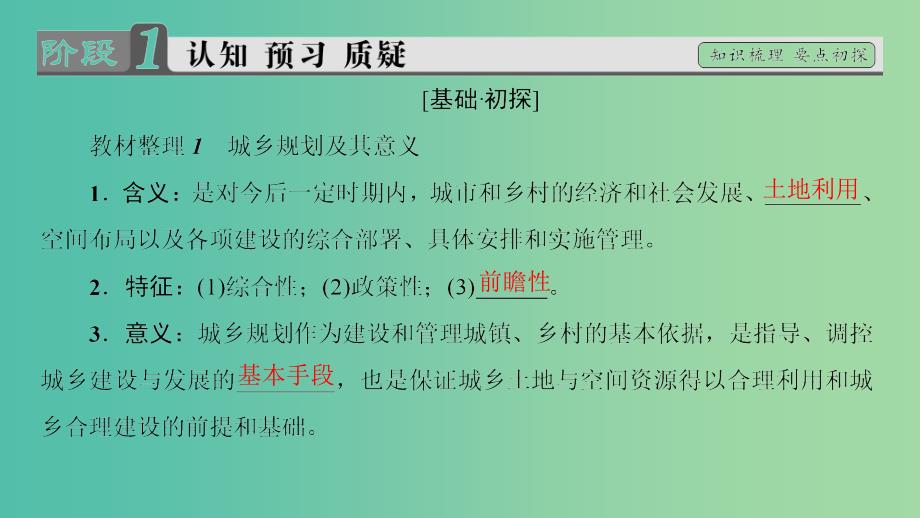 高中地理第3单元城乡规划与管理第1节城乡规划概述课件鲁教版.ppt_第3页