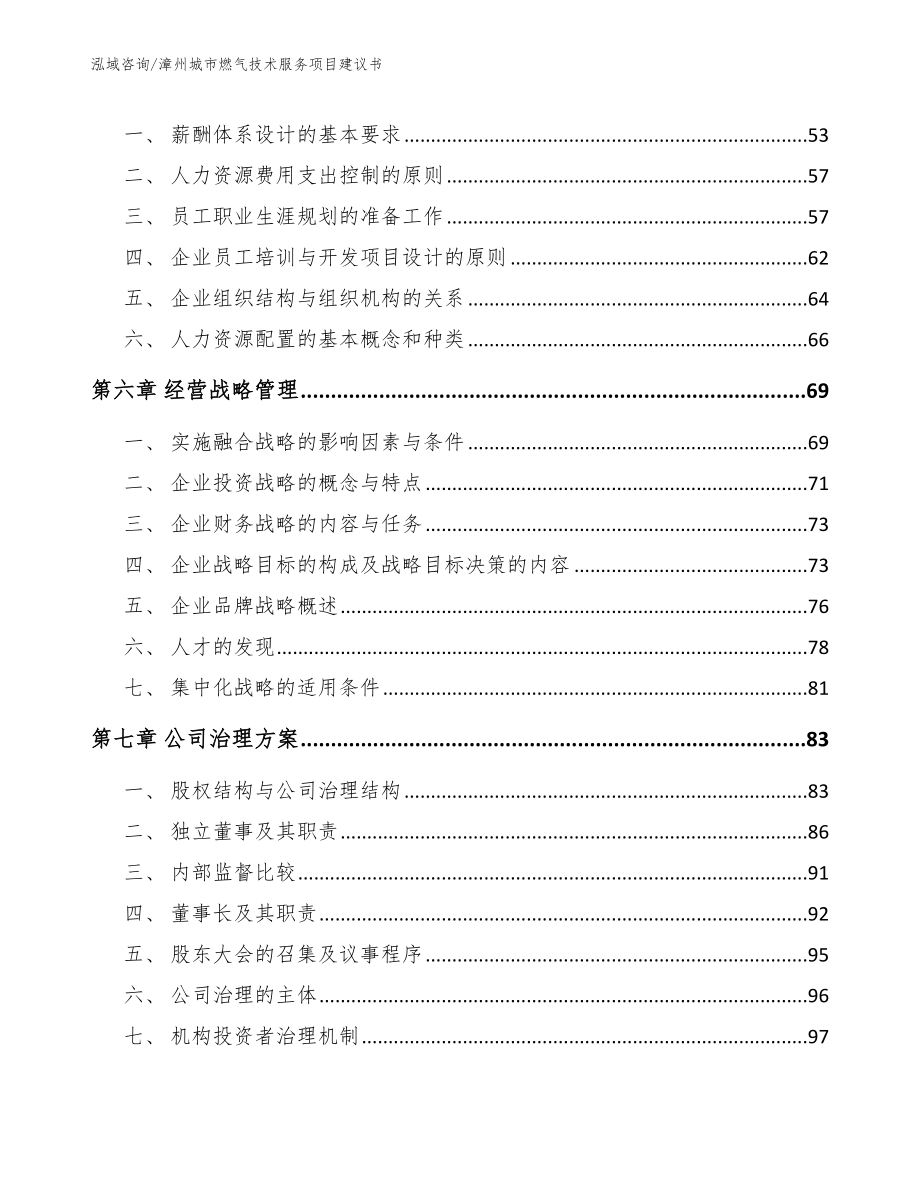漳州城市燃气技术服务项目建议书范文模板_第4页