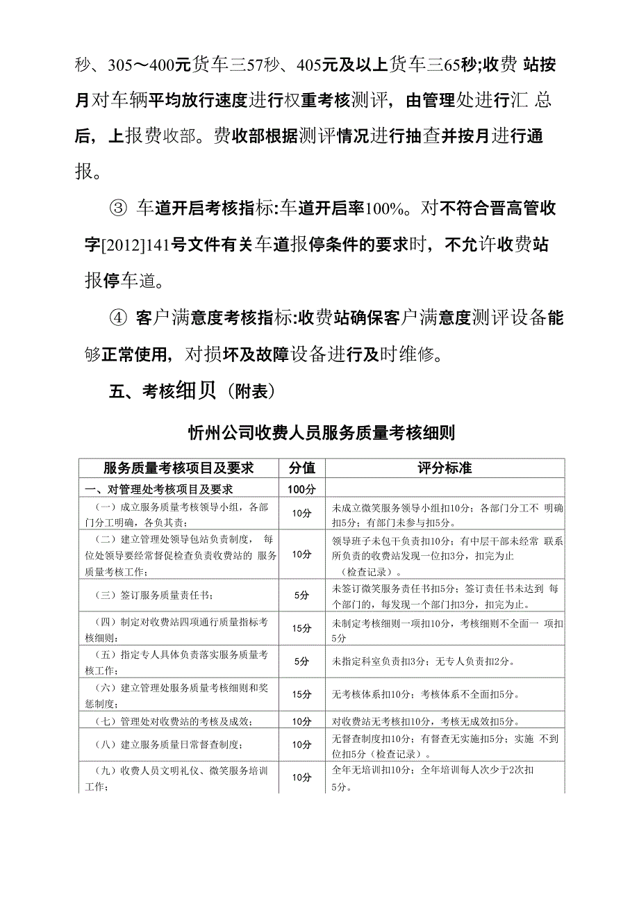 收费服务质量指标考核办法_第4页