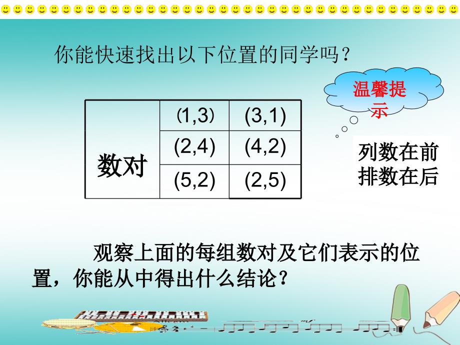 七年级数学下册 7.1.1《有序数对》 （新版）新人教版_第4页