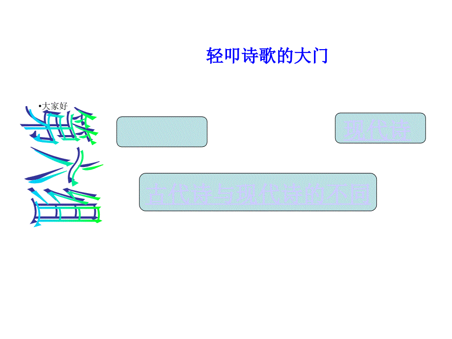 古诗和现代诗-课件_第1页