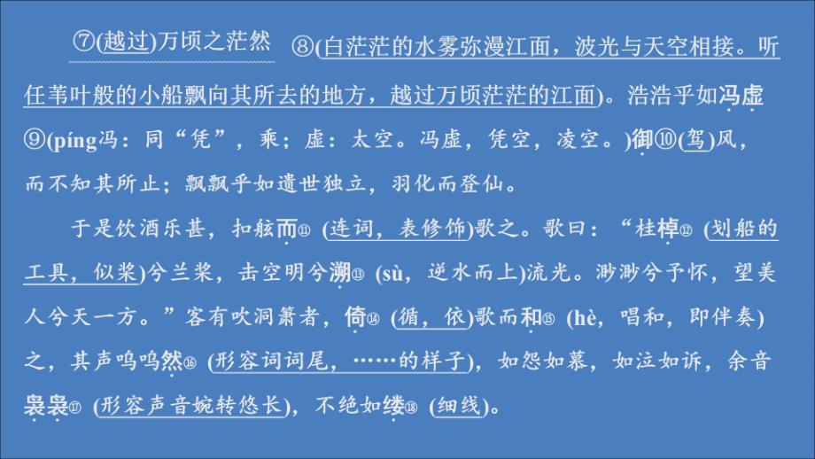 2019-2020学年新教材高中语文 第七单元 课时优案6 赤壁赋课件 新人教版必修上册_第4页