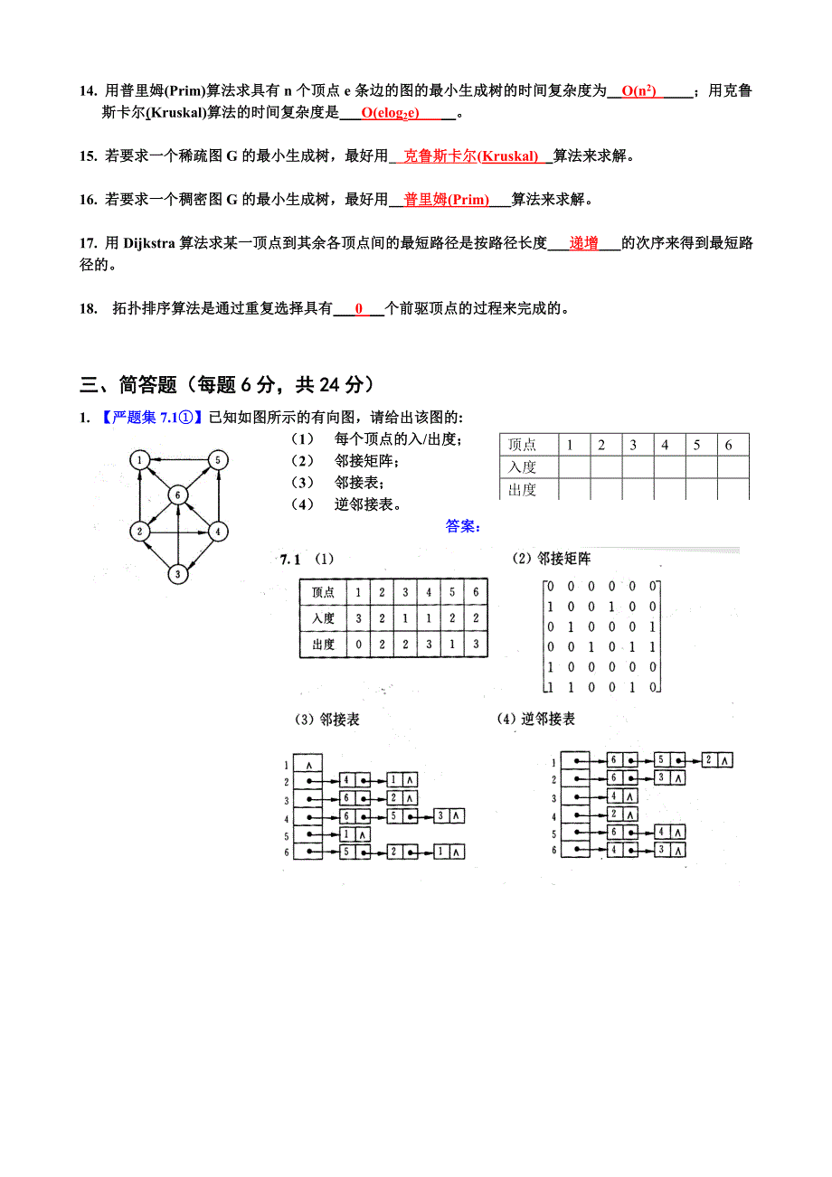 数据结构第7章习题答案_第3页