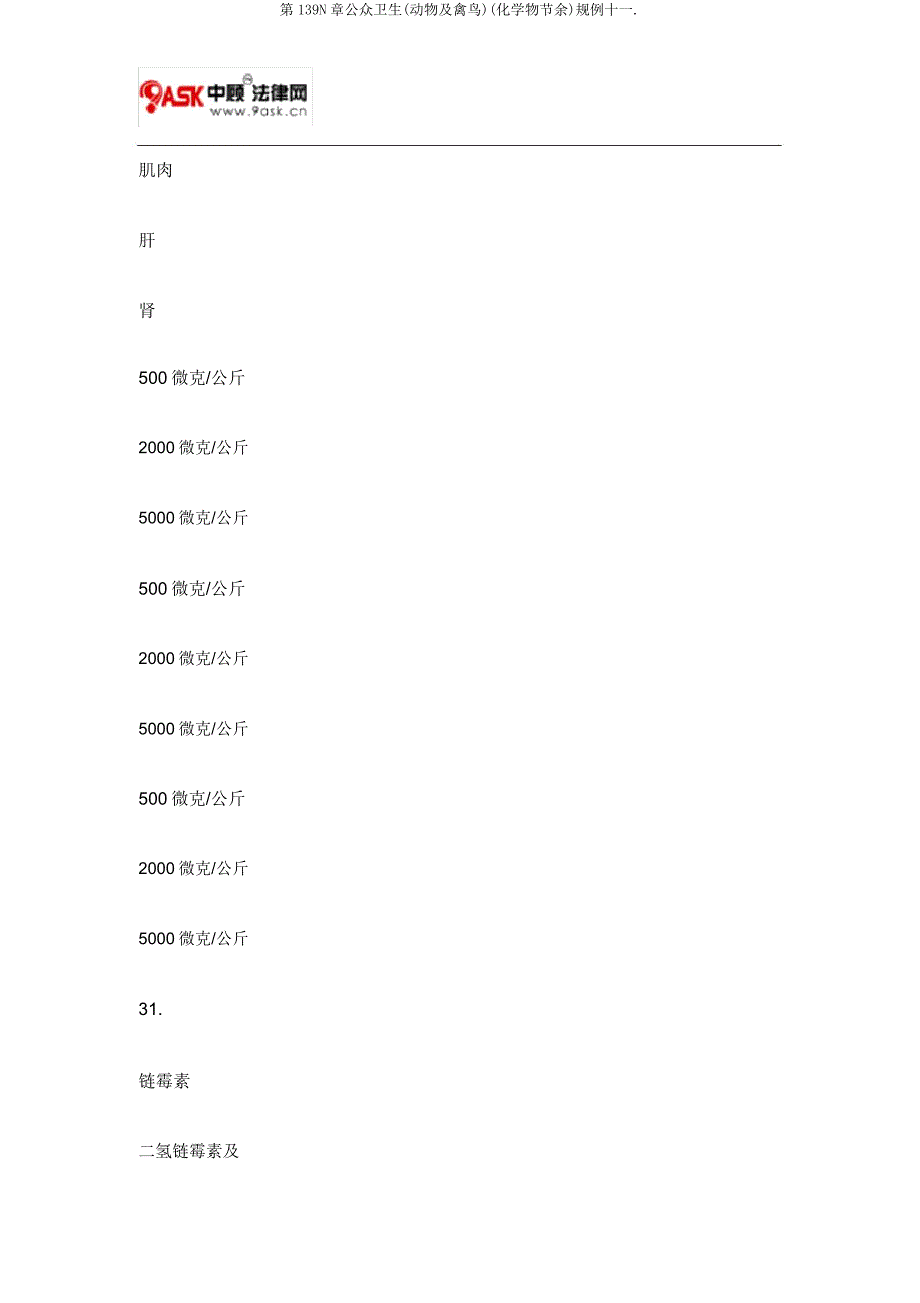 第139N章公众卫生(动物及禽鸟)(化学物残余)规例十一..doc_第3页