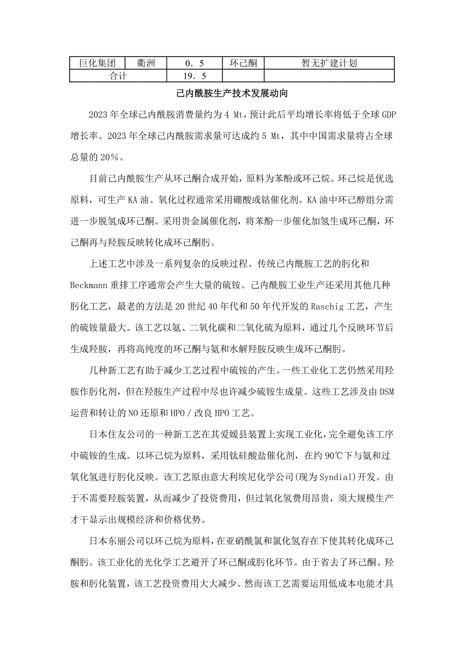 己内酰胺生产工艺删减版.doc_第2页