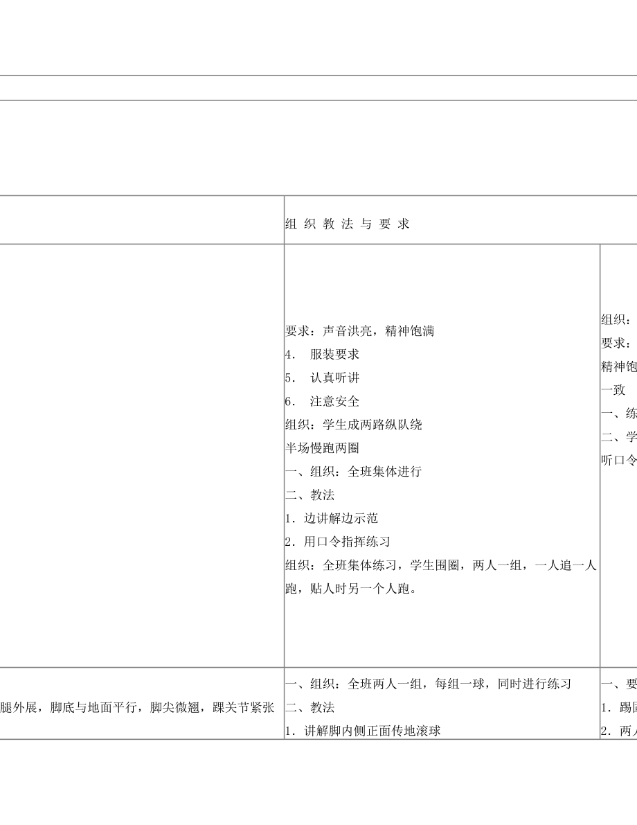 最新足球课教案全集名师优秀教案_第3页