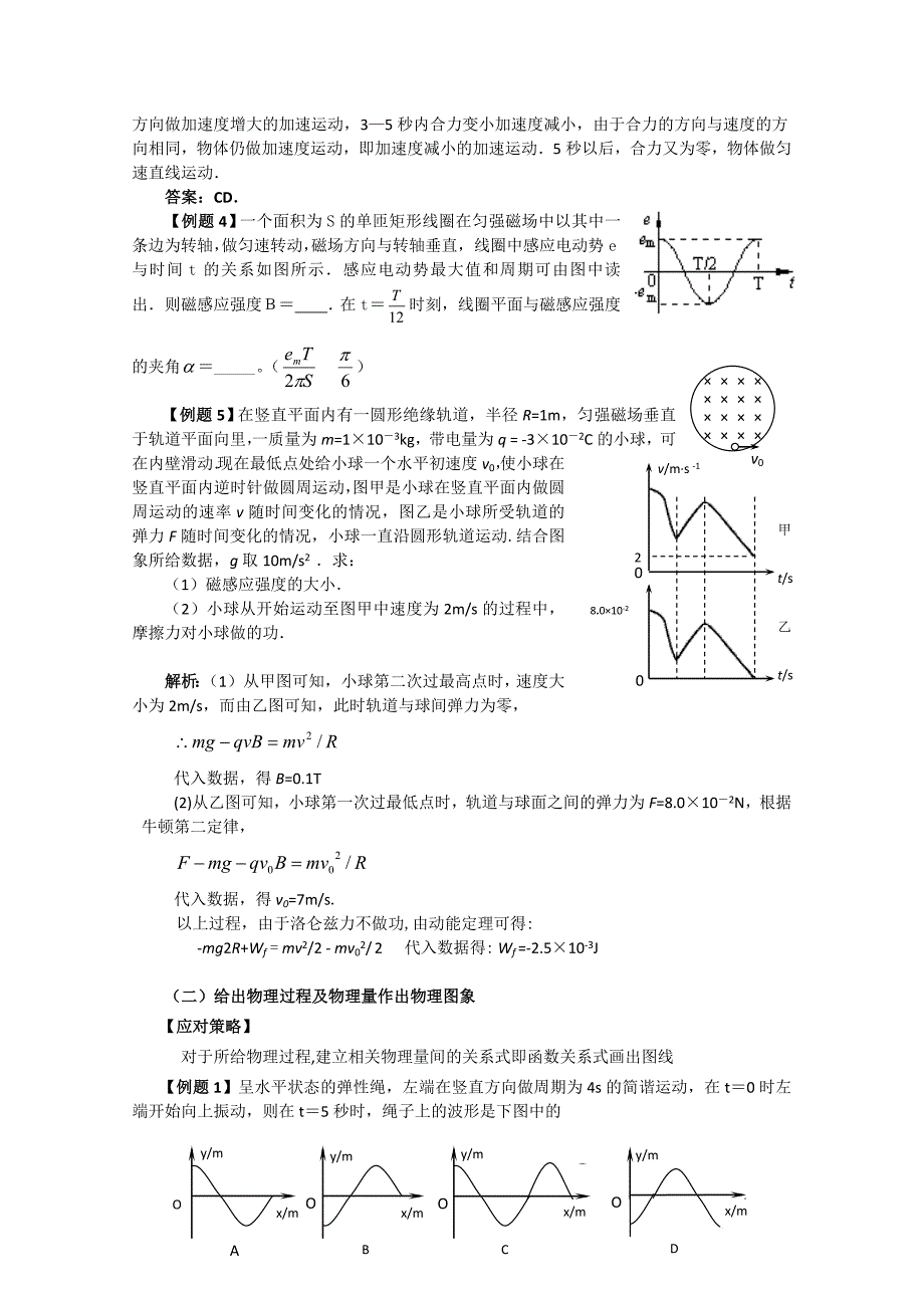 高三物理一二轮精品物理图象方法_第4页