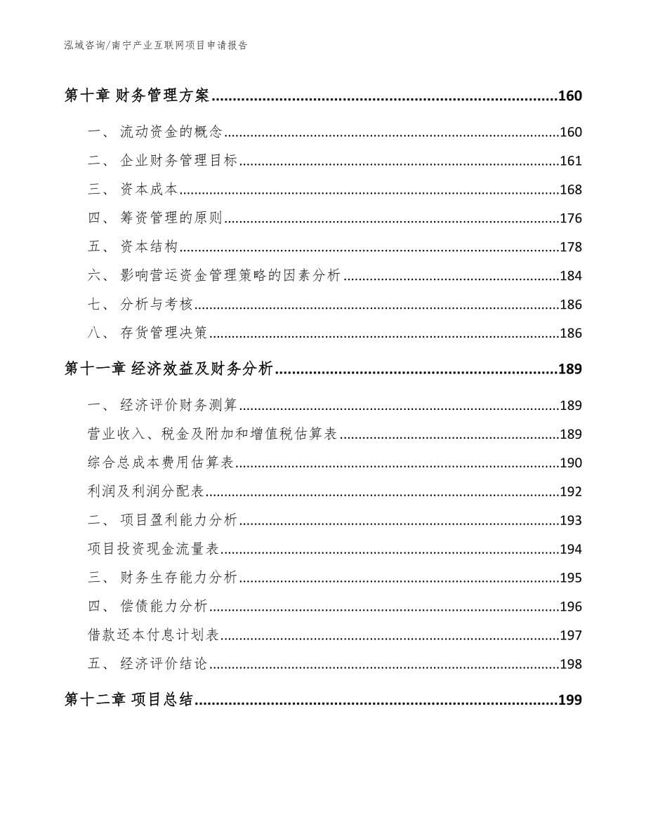 南宁产业互联网项目申请报告_第5页