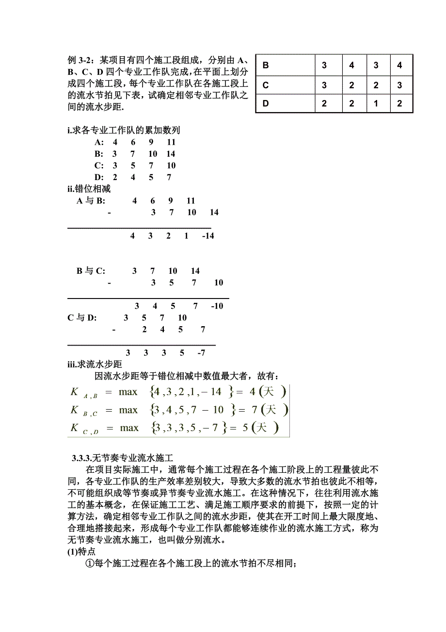 [资料]施工组织流水施工的组织方法与工期计算_第4页