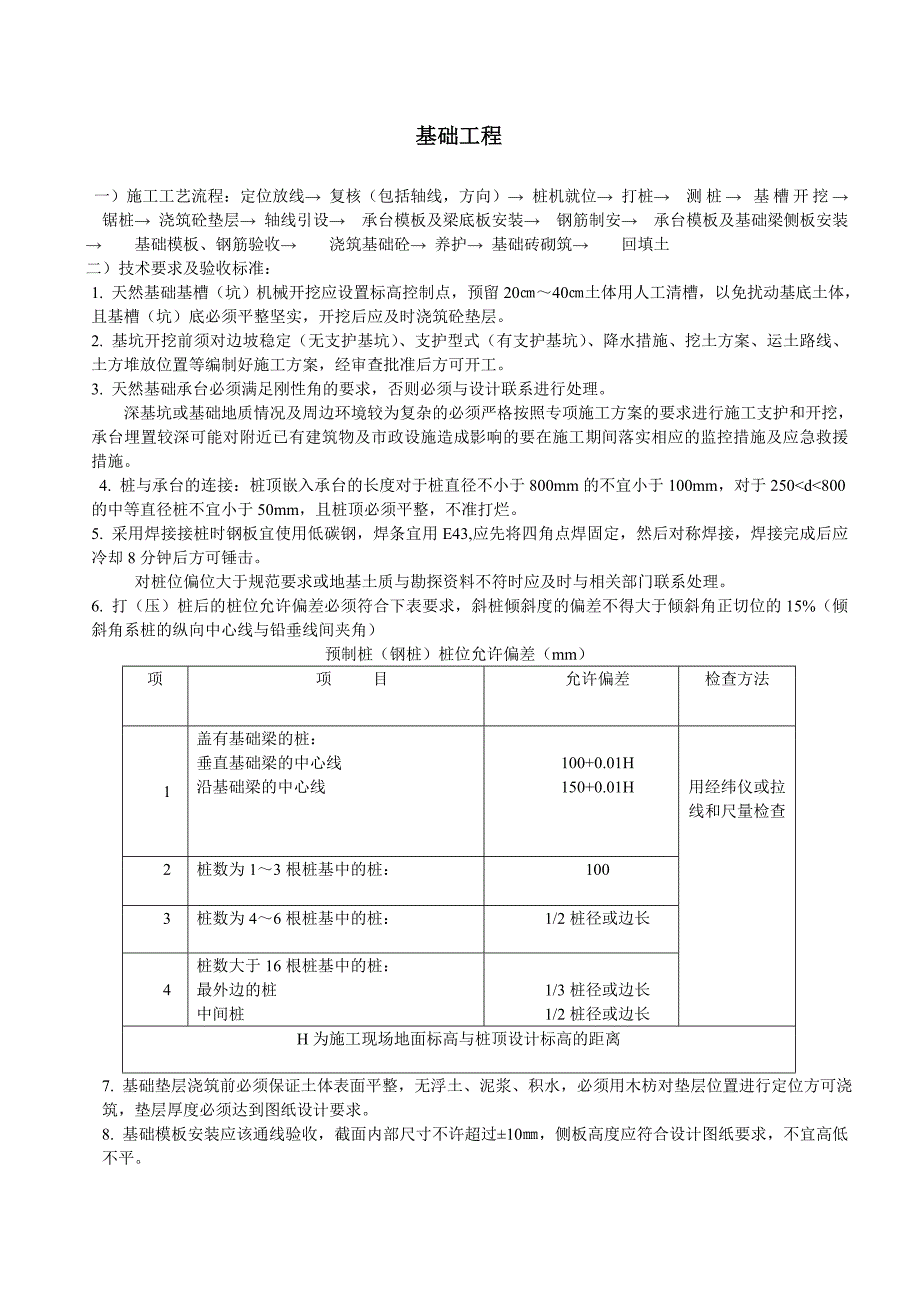 房屋建筑施工工艺流程及验收标准_第2页