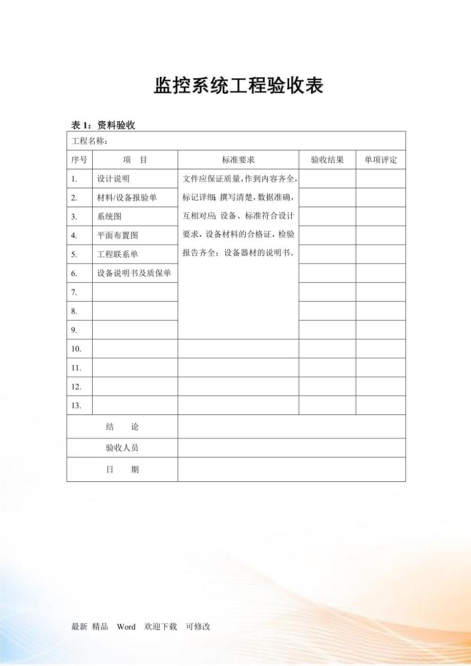 监控系统工程验收_第1页