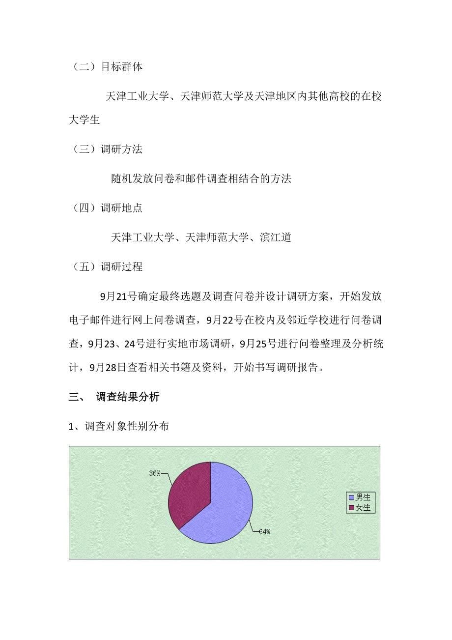 对当代大学生服装消费习惯的调查报告_第5页