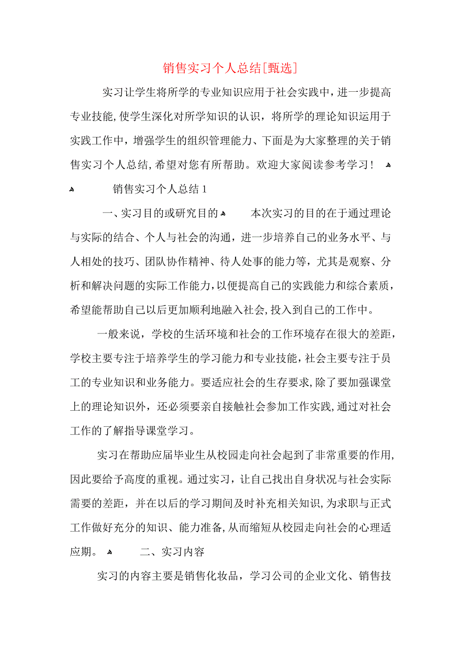 销售实习个人总结_第1页