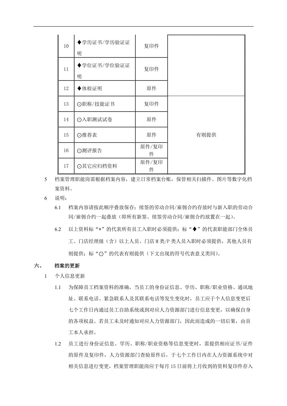 企业员工档案管理规定模版.docx_第3页