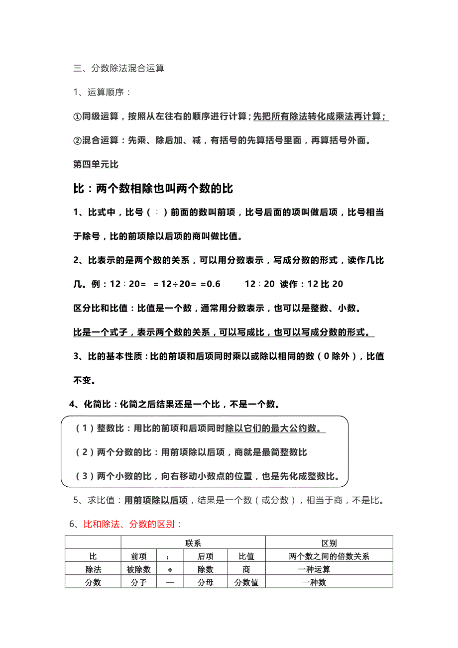 六年级上册数学知识点汇总_第4页