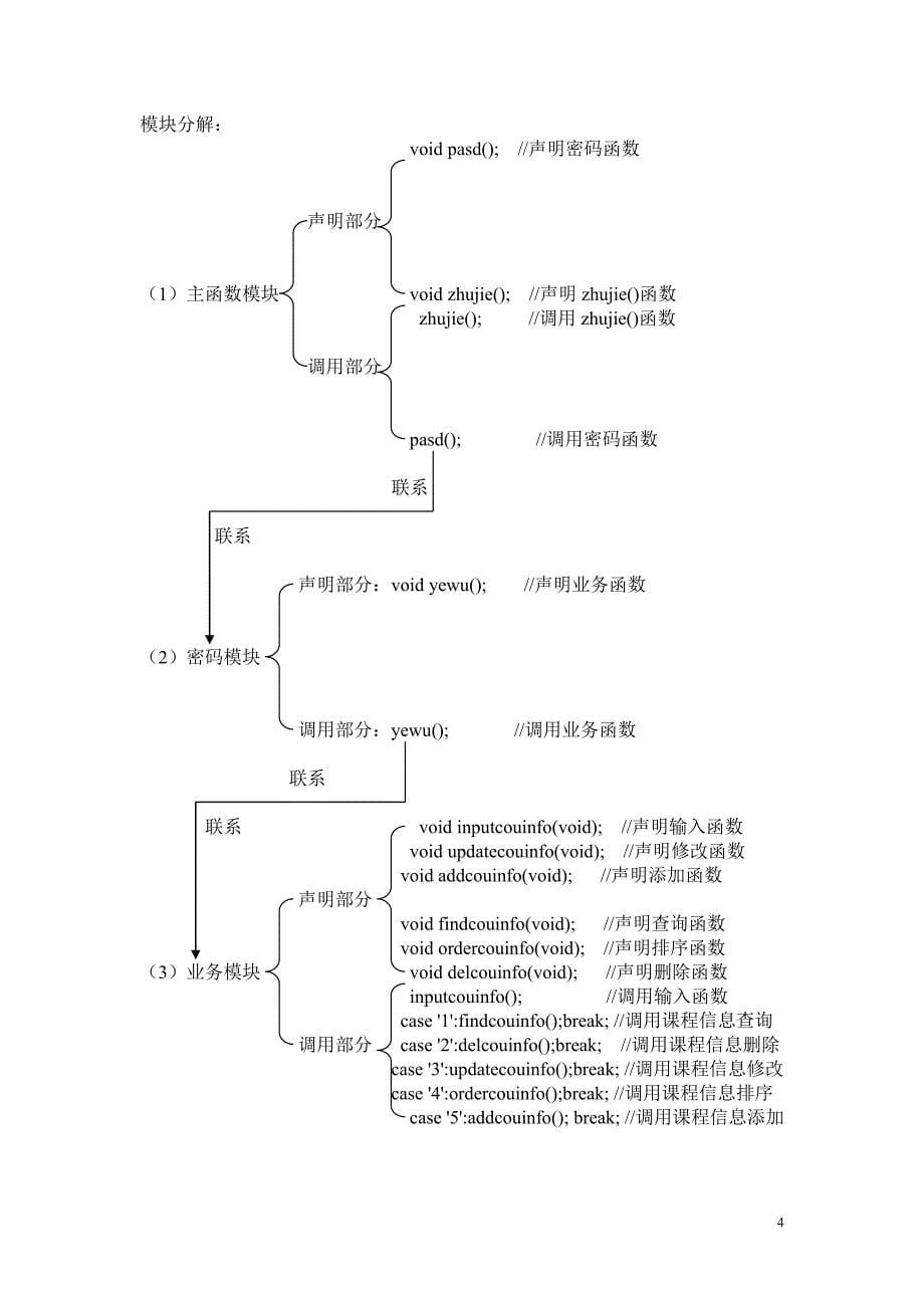 C语言课程信息管理系统课程设计报告_第5页