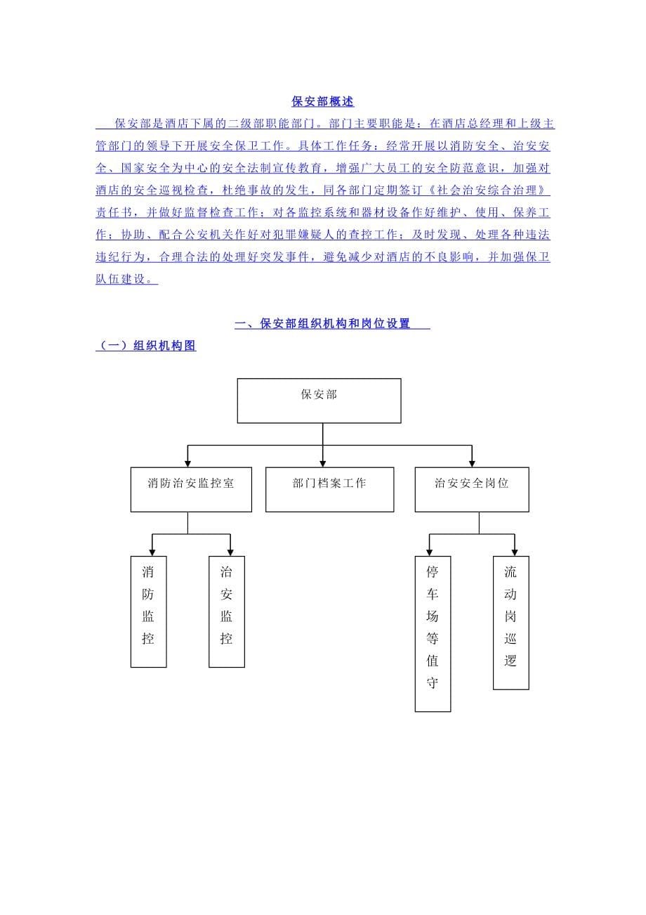 五星级大酒店保安部运转管理手册(DOC_68页)_第5页