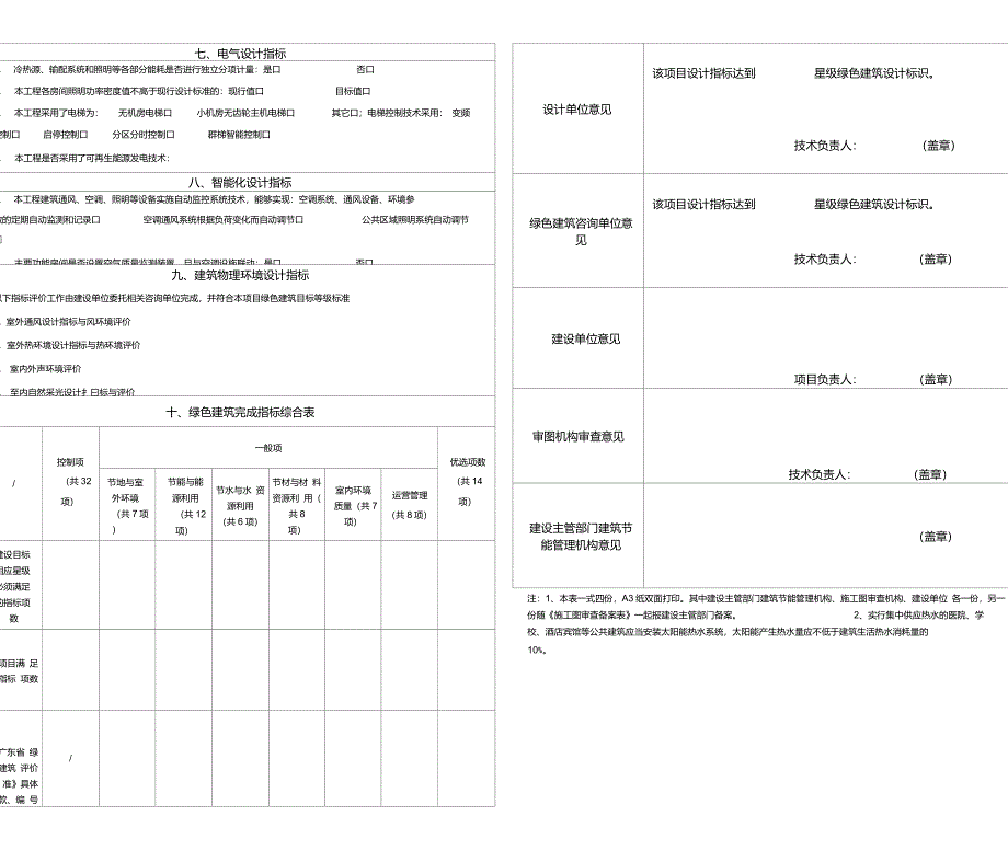 绿色建筑设计审查备案表(公共建筑)_第2页