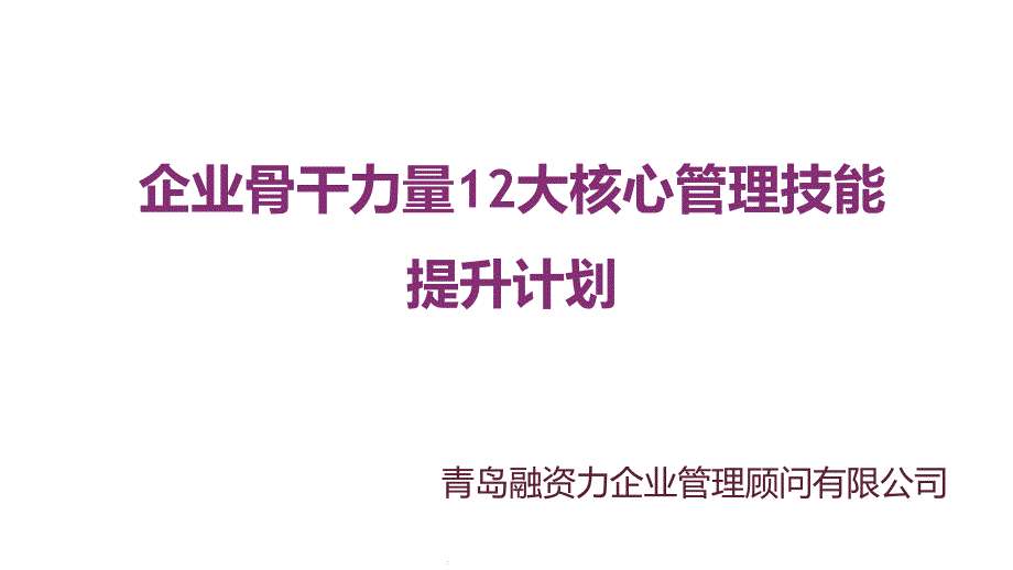 融资力.骨干力量公开课ppt课件_第1页