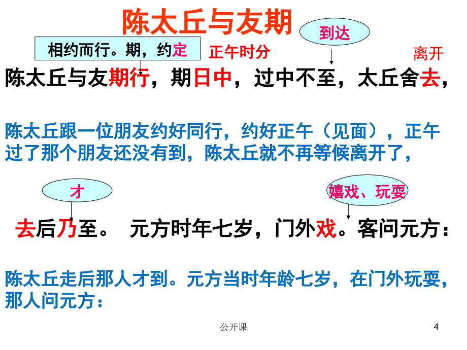 七年级上《陈太丘与友期行》(部编版)【上课材料】_第4页